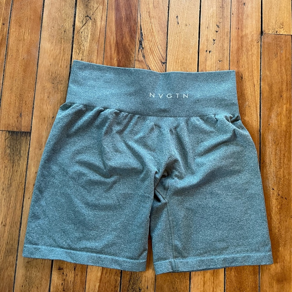 NVGTN Greenish Teal Seamless Athletic Shorts